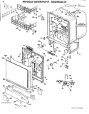 Section Diagram and Parts List for GSD900G-01  General Electric Dishwasher