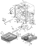 Section Diagram and Parts List for GSD2800G01  General Electric Dishwasher