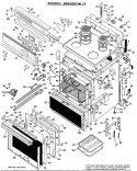 Part Location Diagram of WB53X5099 GE OVEN LINER