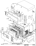Section Diagram and Parts List for JKS06*J1  General Electric Wall Oven