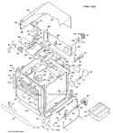 UPPER OVEN Diagram and Parts List for JKP16G*J1  General Electric Wall Oven