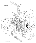 LOWER OVEN Diagram and Parts List for JKP27*J1  General Electric Wall Oven