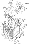 LOWER OVEN Diagram and Parts List for JKP36G*J1  General Electric Wall Oven