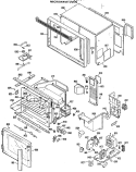 MICROWAVE OVEN Diagram and Parts List for JKP61G*J1  General Electric Microwave Oven Combo