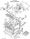 LOWER OVEN Diagram and Parts List for JKP67G*J1  General Electric Microwave Oven Combo