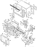 Section Diagram and Parts List for JKP77G*J1  General Electric Microwave Oven Combo