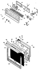 Section Diagram and Parts List for JRP14G*J1  General Electric Wall Oven