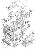 Section Diagram and Parts List for JRP14G*J1  General Electric Wall Oven