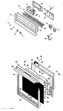 Section Diagram and Parts List for JRP03G*J1  General Electric Wall Oven