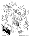 Section Diagram and Parts List for JBV42G*J1  General Electric Microwave Oven Combo