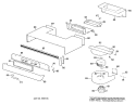 Section Diagram and Parts List for JHP69G*J1  General Electric Microwave Oven Combo