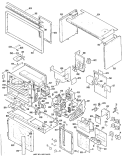 Part Location Diagram of WB56X6034 GE CASE SIDE-RH