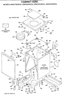 CABINET ASM. Diagram and Parts List for WWC8000FAL  General Electric Washer