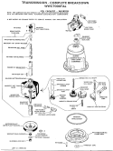 TRANSMISSION - COMPLETE BREAKDOWN Diagram and Parts List for WWC7000FAL  General Electric Washer