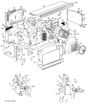 Section Diagram and Parts List for A3B588DAFSQ2  General Electric Air Conditioner