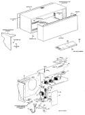 Section Diagram and Parts List for A3B588DAFSQ2  General Electric Air Conditioner