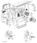 Section Diagram and Parts List for A2B388ENASR1  General Electric Air Conditioner