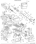 FREEZER SECTION Diagram and Parts List for TFX24FGR  General Electric Refrigerator