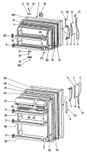Section Diagram and Parts List for TBF16AGCL  General Electric Refrigerator