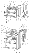 Section Diagram and Parts List for TBF16DGC  General Electric Refrigerator