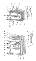 Section Diagram and Parts List for TBF16SGCL  General Electric Refrigerator