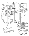 Section Diagram and Parts List for TBF16SGCL  General Electric Refrigerator