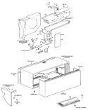 Section Diagram and Parts List for A3B693CKASW1  General Electric Air Conditioner