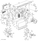 Section Diagram and Parts List for A2B388DAAS1Y  General Electric Air Conditioner