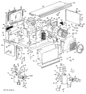 Section Diagram and Parts List for A2B698EPASW1  General Electric Air Conditioner