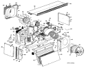 Section Diagram and Parts List for A3B669ESCST1  General Electric Air Conditioner