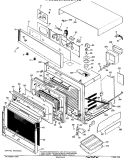 Section Diagram and Parts List for JKC06G*J2  General Electric Wall Oven