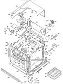 Section Diagram and Parts List for JKP07*J2  General Electric Wall Oven