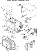 MICROWAVE OVEN Diagram and Parts List for JE142501  General Electric Microwave