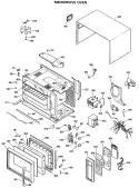 MICROWAVE OVEN Diagram and Parts List for JE103102  General Electric Microwave