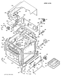 UPPER OVEN Diagram and Parts List for JKP38G*J1  General Electric Wall Oven
