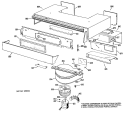 Section Diagram and Parts List for JHP63G*J2  General Electric Range