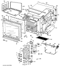 Part Location Diagram of WB56X6060 GE PANEL Assembly Right Hand