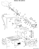 Section Diagram and Parts List for TBX22RHBR  General Electric Refrigerator