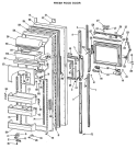 Part Location Diagram of WR77X0466 GE I D PANEL FF