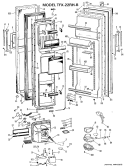 Section Diagram and Parts List for TFX22RHB  General Electric Refrigerator