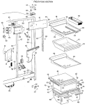 FRESH FOOD SECTION Diagram and Parts List for TFX22RHB  General Electric Refrigerator