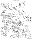 FREEZER SECTION Diagram and Parts List for TFX24FHB  General Electric Refrigerator