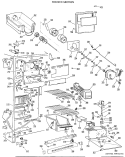 FREEZER SECTION Diagram and Parts List for TFX24SHB  General Electric Refrigerator