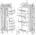 Section Diagram and Parts List for TFX24ZHB  General Electric Refrigerator