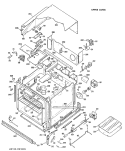UPPER OVEN Diagram and Parts List for JKP16G*J2  General Electric Wall Oven
