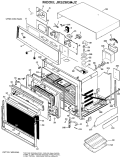 UPPER OVEN PARTS Diagram and Parts List for JKS26G*J2  General Electric Wall Oven
