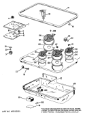 Part Location Diagram of WB62X1463 GE COOKTOP AD