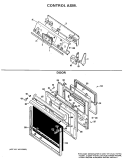 CONTROL ASM. Diagram and Parts List for JMP26G*J2  General Electric Range
