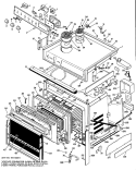 Section Diagram and Parts List for JMS27G*J2  General Electric Range