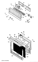 Section Diagram and Parts List for JRP03G*J2  General Electric Wall Oven